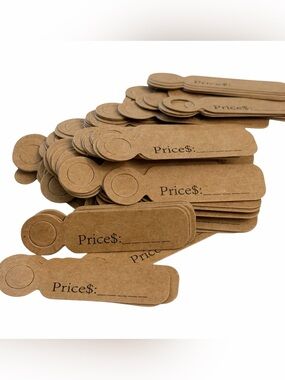 Tags Price 2”x.5” Kraft Paper 100ct